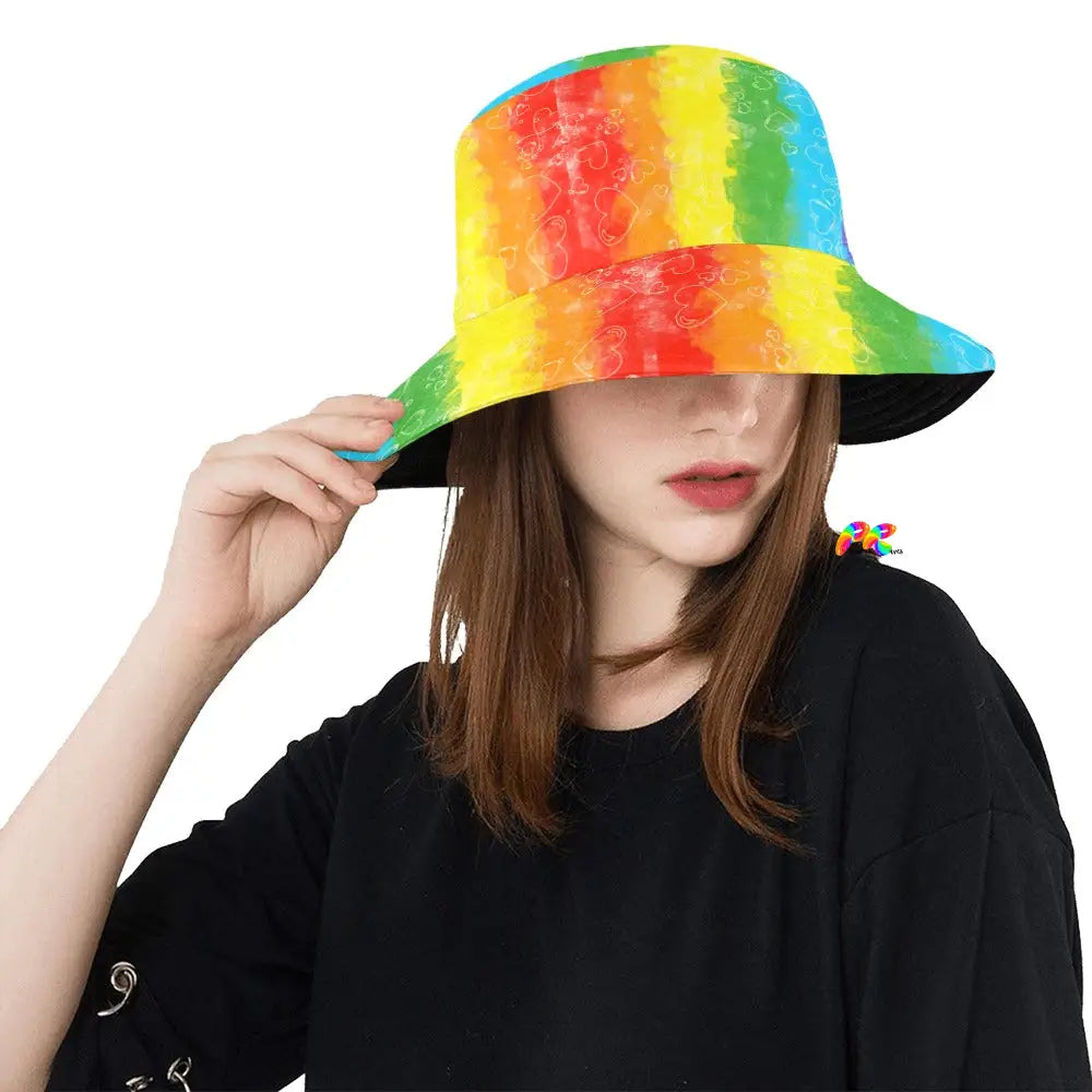 Pride Hearts Bucket Hat