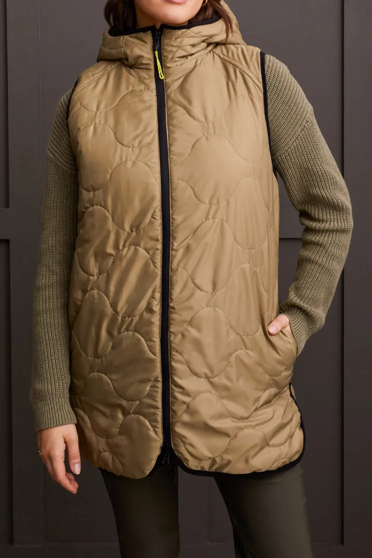 Reversible Hooded Puffer Vest