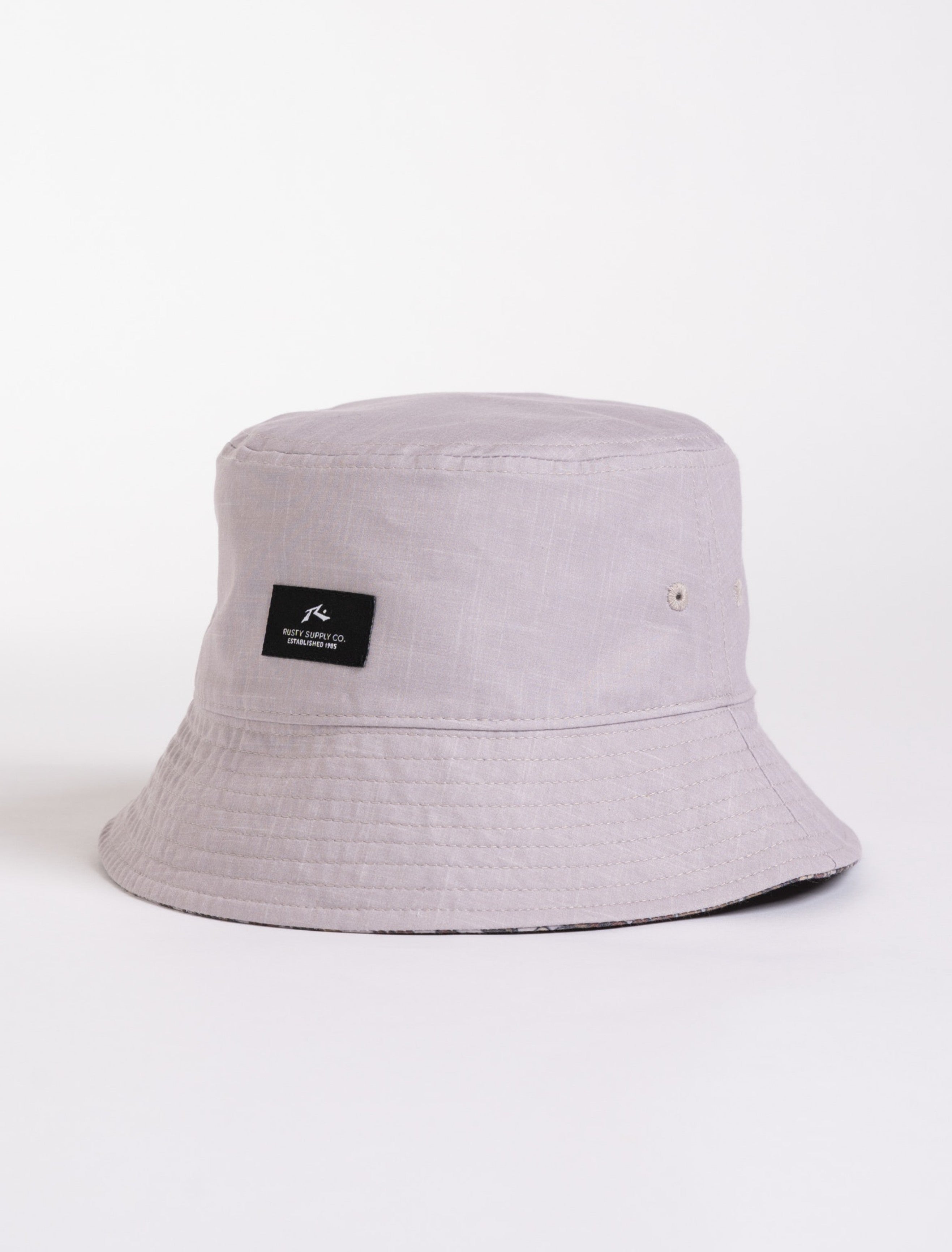 Rusty USA Dirtbag Reversible Bucket Hat Oatmeal