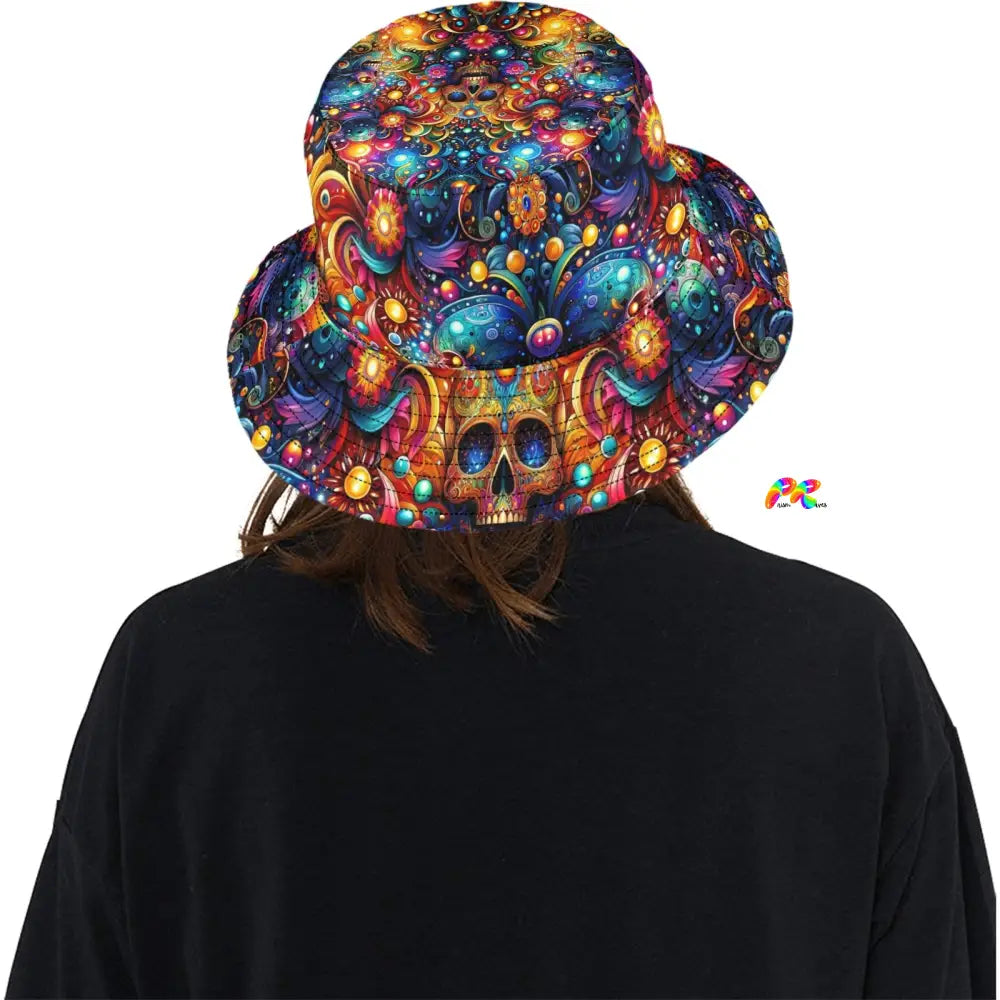 Skull Light Fantasia Rave Bucket Hat