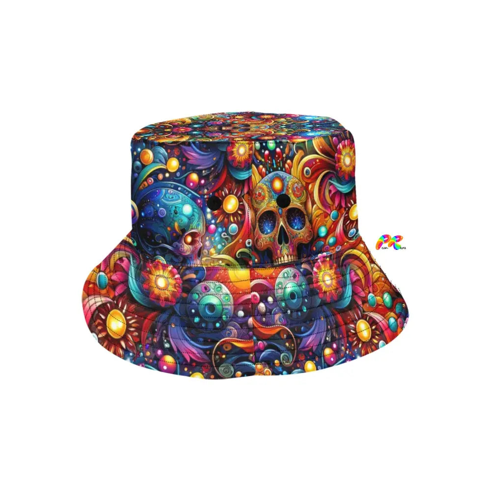 Skull Light Fantasia Rave Bucket Hat