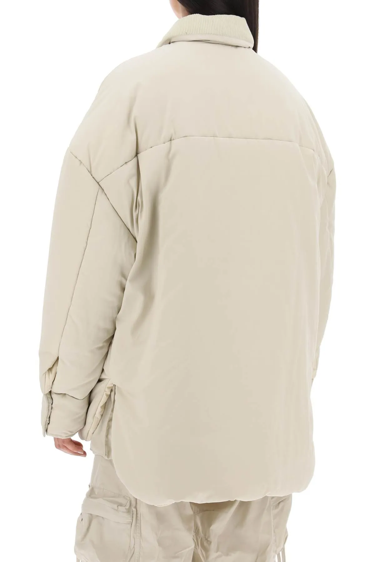 The attico oversized midi puffer jacket 237WCB27E079 IVORY