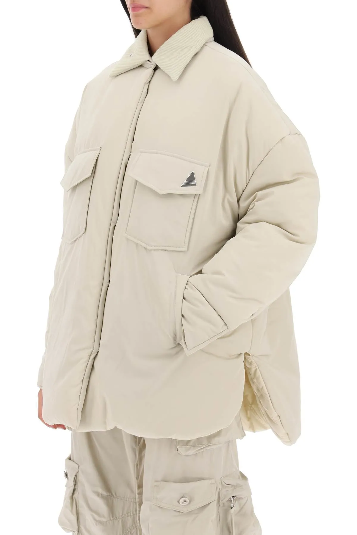 The attico oversized midi puffer jacket 237WCB27E079 IVORY