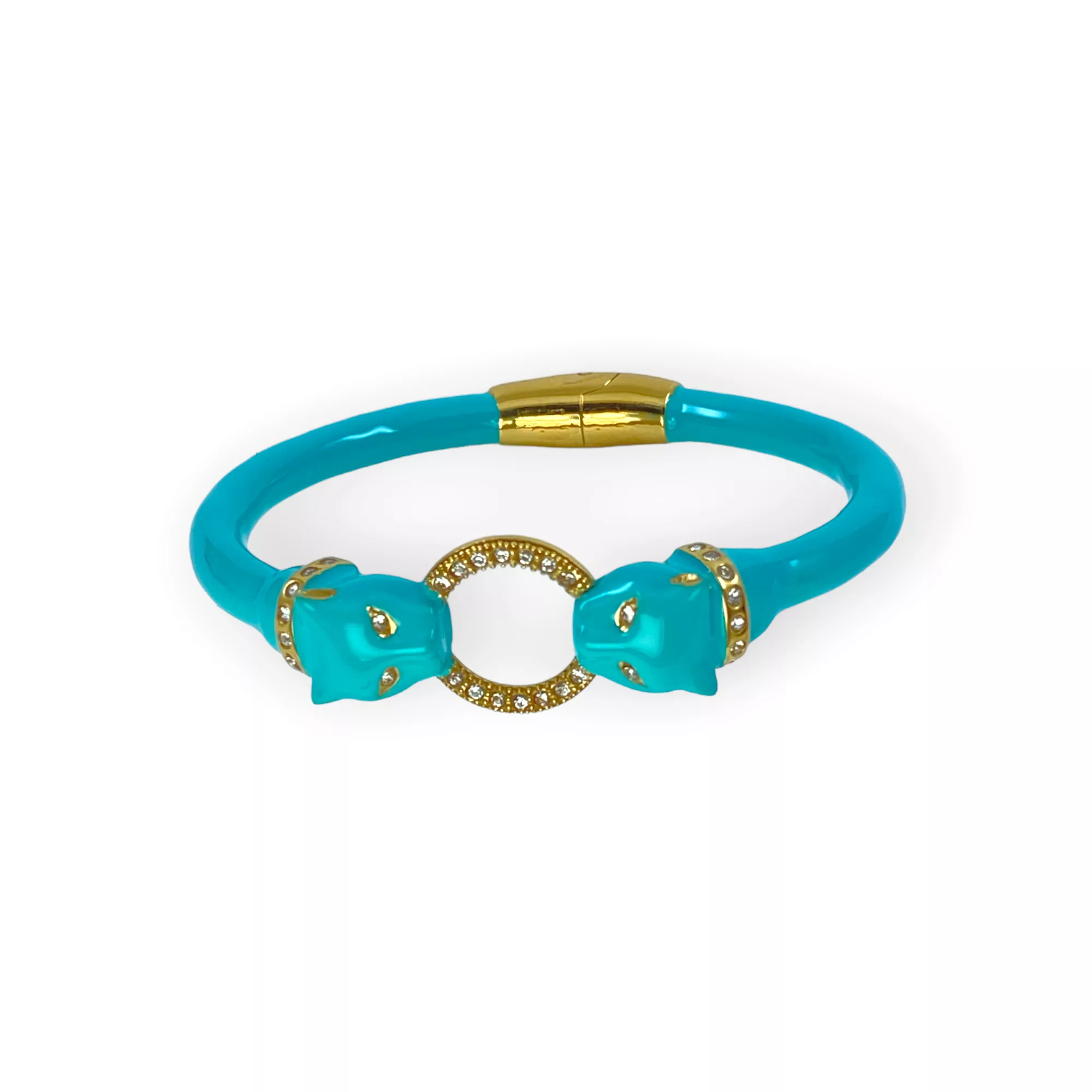 TURQUOISE PANTHER  BRACELET MICRO