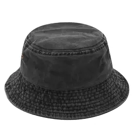 Unisex Washed Canvas Solid Color Bucket Hat