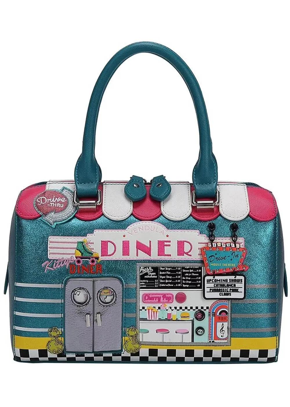 Vendula London Kitty's Diner Speedy Bowler Bag