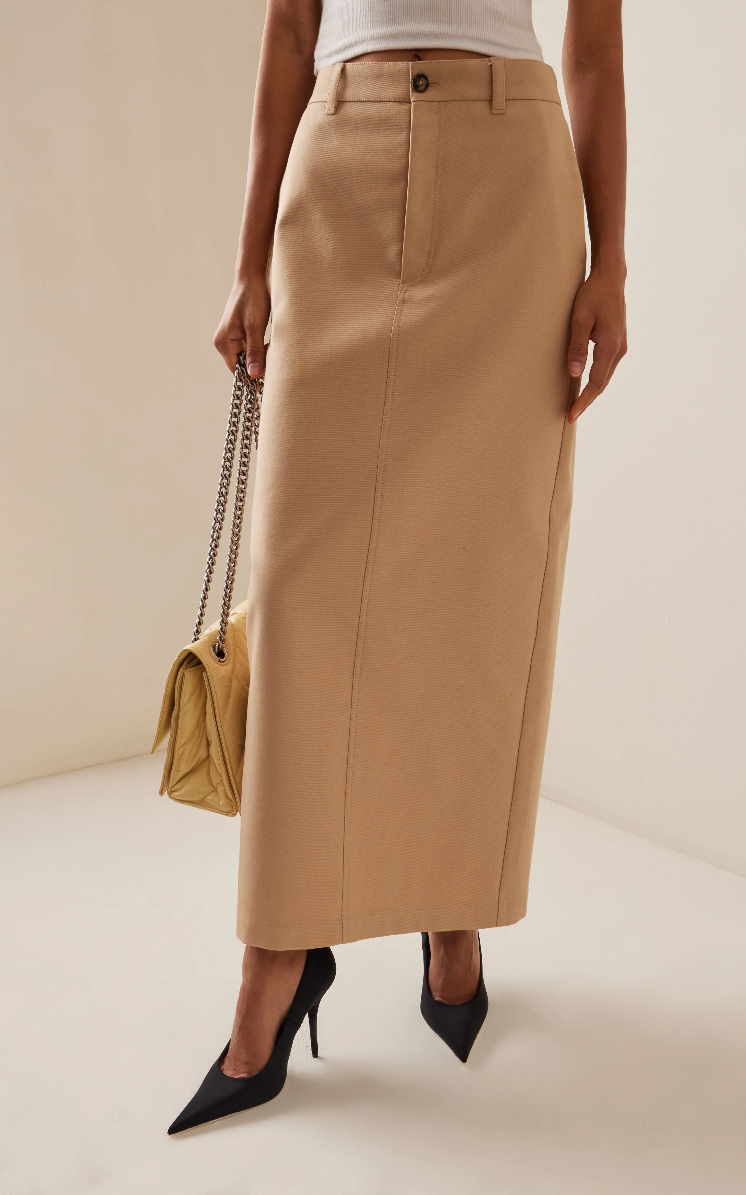 Wardrobe.NYC Drill Column Skirt