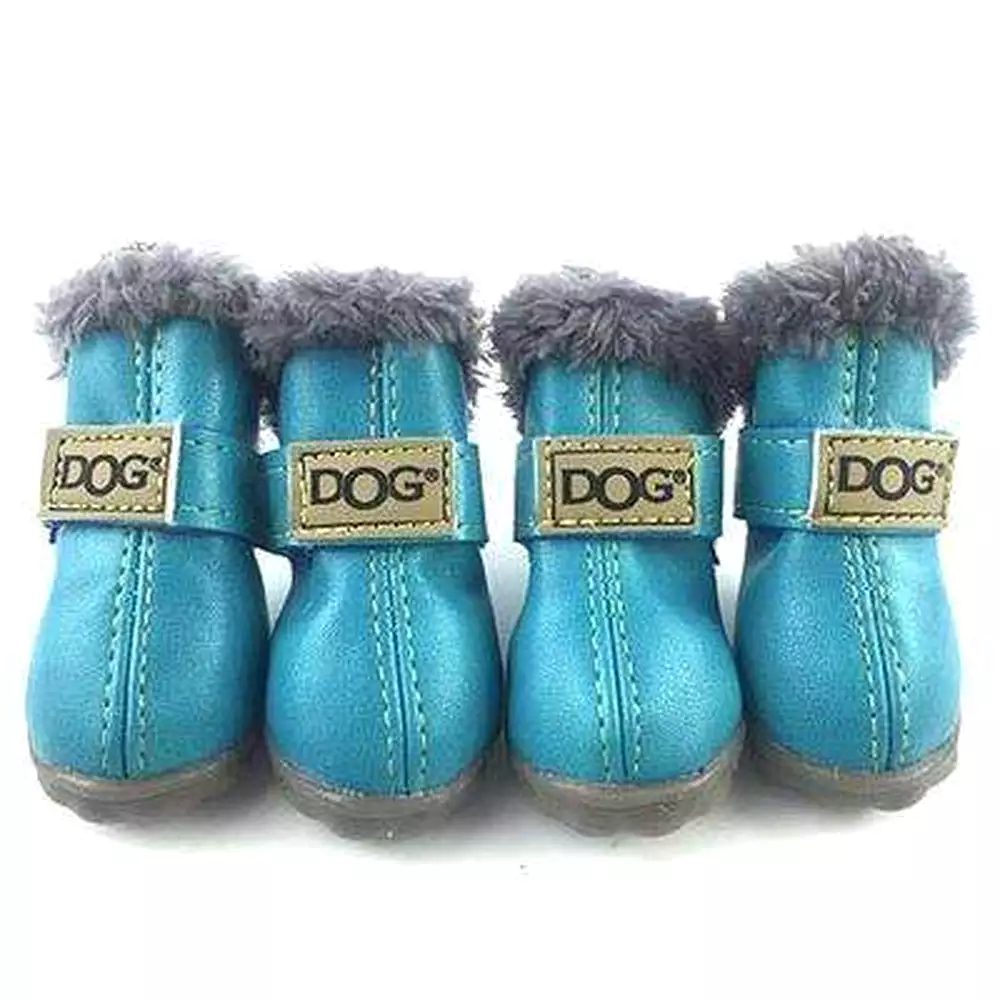 Waterproof Dog Ugg Boots - Brown, Black, Pink, Blue