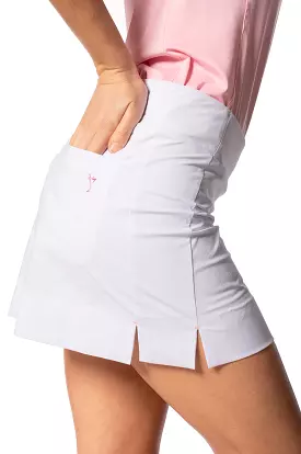 White Be An Athlete Skort