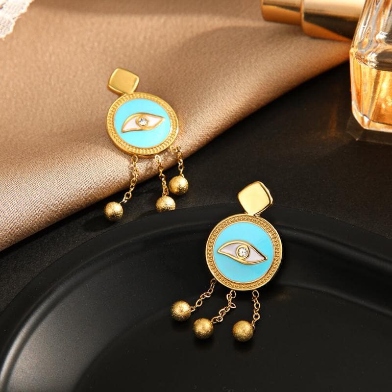 Women's Blue Eye Earrings