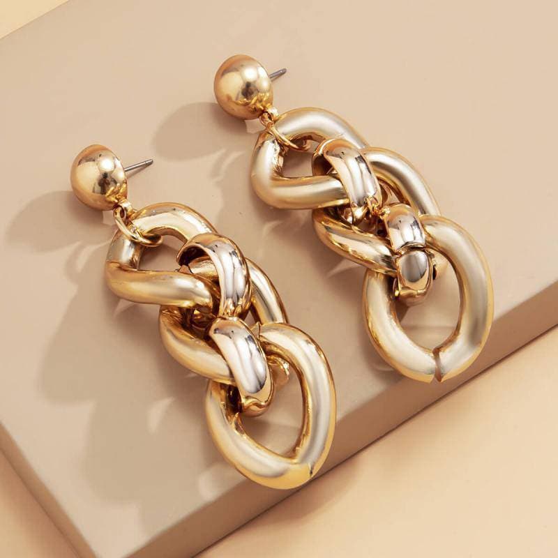 Women's Hip-hop Style Irregular Earrings