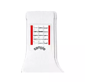 Your Framed Photo and Text Custom Printed on Crew Socks